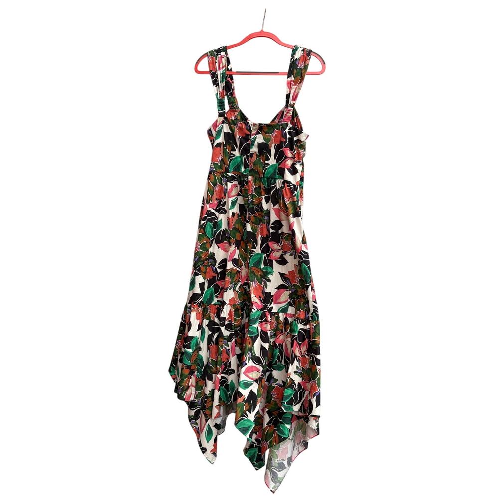 MISA Los Angeles Esperanza Las Palmas High-Low Floral Maxi Dress Large